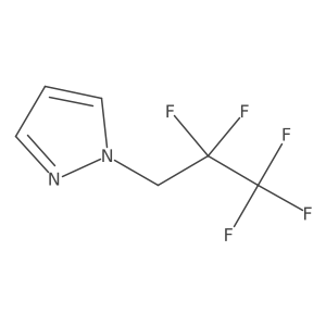 1-(2,2,3,3,3-Pentafluoropropyl)pyrazole结构式