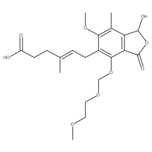 (E)-6-[1,3-Dihydro-1-hydroxy-6-methoxy-4-[(2-methoxyethoxy)methoxy]-7-methyl-3-oxo-5-isobenzofuranyl]-4-methyl-4-hexenoic Acid结构式