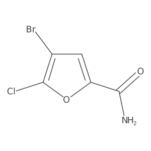 4-Bromo-5-chlorofuran-2-carboxamide结构式