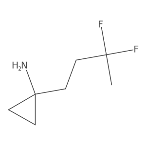 1-(3,3-Difluorobutyl)cyclopropan-1-amine结构式