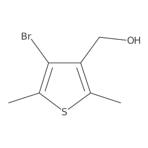 (4-Bromo-2,5-dimethylthiophen-3-yl)methanol Structure