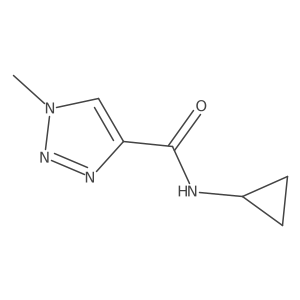 N-cyclopropyl-1-methyl-1H-1,2,3-triazole-4-carboxamide Structure