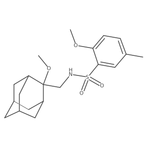 2-methoxy-N-[(2-methoxyadamantan-2-yl)methyl]-5-methylbenzene-1-sulfonamide Structure