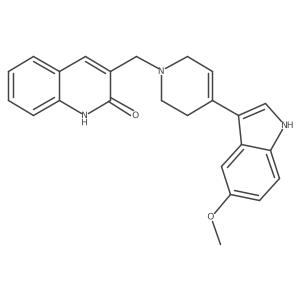 3-[[4-(5-Methoxy-1H-indol-3-yl)-3,6-dihydro-2H-pyridin-1-yl]methyl]-1H-quinolin-2-one Structure