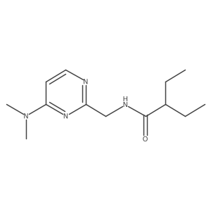 N-((4-(dimethylamino)pyrimidin-2-yl)methyl)-2-ethylbutanamide Structure