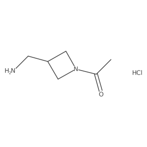 1-(3-(Aminomethyl)azetidin-1-yl)ethanone hydrochloride Structure