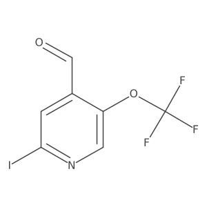 2-Iodo-5-(trifluoromethoxy)isonicotinaldehyde Structure