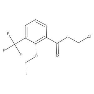 1-Propanone, 3-chloro-1-[2-ethoxy-3-(trifluoromethyl)phenyl]- Structure