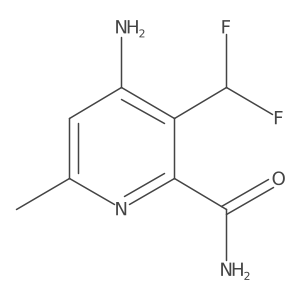 4-Amino-3-(difluoromethyl)-6-methylpicolinamide结构式