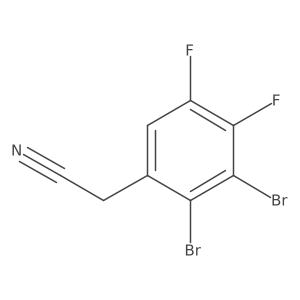 2,3-Dibromo-4,5-difluorophenylacetonitrile Structure