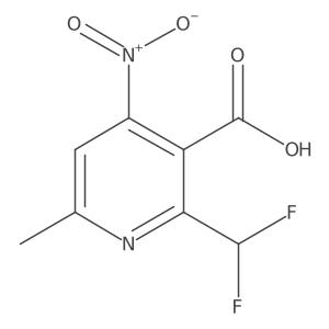 2-(Difluoromethyl)-6-methyl-4-nitropyridine-3-carboxylic acid Structure