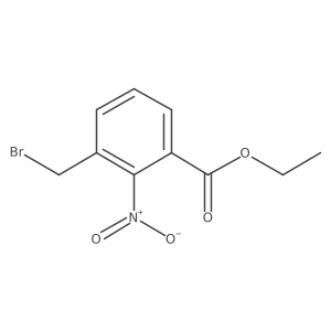 Benzoic acid, 3-(bromomethyl)-2-nitro-, ethyl ester结构式