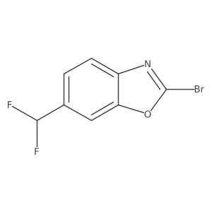 2-Bromo-6-(difluoromethyl)benzo[d]oxazole Structure