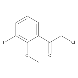 2-Chloro-1-(3-fluoro-2-methoxyphenyl)ethan-1-one结构式