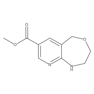 methyl 1H,2H,3H,5H-pyrido[2,3-e][1,4]oxazepine-7-carboxylate结构式