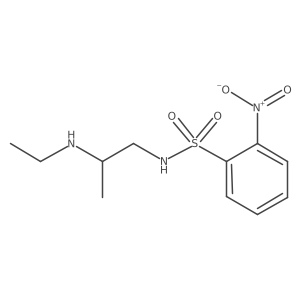 N-[(2R)-2-(ethylamino)propyl]-2-nitrobenzene-1-sulfonamide结构式