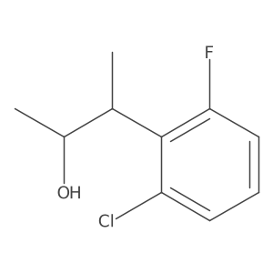 3-(2-Chloro-6-fluorophenyl)butan-2-ol结构式