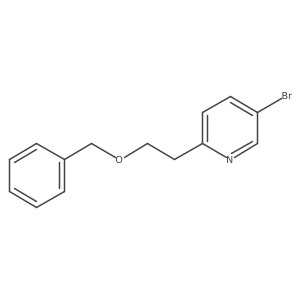 2-(2-(Benzyloxy)ethyl)-5-bromopyridine结构式