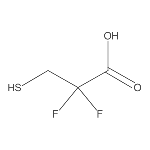 2,2-Difluoro-3-sulfanylpropanoic acid结构式