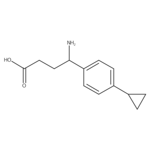 4-Amino-4-(4-cyclopropylphenyl)butanoic acid结构式