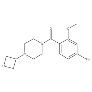(4-Amino-2-methoxyphenyl)(4-(oxetan-3-yl)piperazin-1-yl)methanone Structure