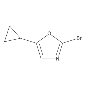 2-Bromo-5-cyclopropyl-1,3-oxazole Structure