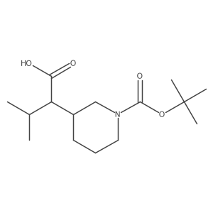 2-{1-[(Tert-butoxy)carbonyl]piperidin-3-yl}-3-methylbutanoic acid Structure