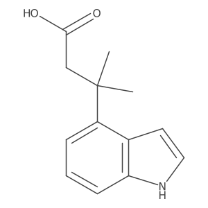 3-(1H-indol-4-yl)-3-methylbutanoic acid Structure
