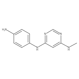 N4-(4-aminophenyl)-N6-methylpyrimidine-4,6-diamine Structure