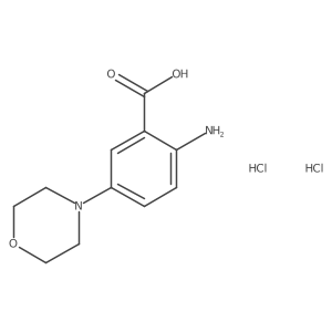 2-Amino-5-(morpholin-4-yl)benzoic acid dihydrochloride Structure