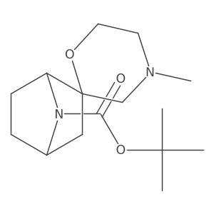 (1S,2S,4R)-tert-Butyl 4'-methyl-7-azaspiro[bicyclo[2.2.1]heptane-2,2'-morpholine]-7-carboxylate结构式