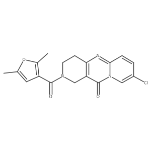 8-chloro-2-(2,5-dimethylfuran-3-carbonyl)-3,4-dihydro-1H-dipyrido[1,2-a:4',3'-d]pyrimidin-11(2H)-one Structure