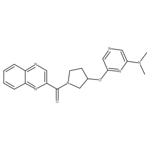 (3-((6-(Dimethylamino)pyrazin-2-yl)oxy)pyrrolidin-1-yl)(quinoxalin-2-yl)methanone结构式