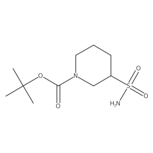 tert-Butyl 3-sulfamoylpiperidine-1-carboxylate Structure