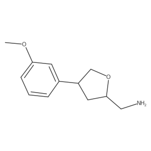 [(2S,4R)-4-(3-methoxyphenyl)oxolan-2-yl]methanamine Structure