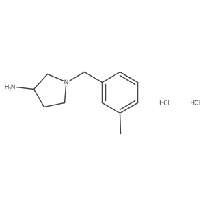 1-[(3-Methylphenyl)methyl]pyrrolidin-3-amine dihydrochloride结构式