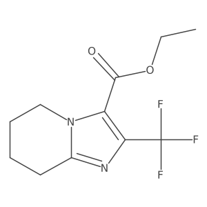Ethyl 2-(trifluoromethyl)-5H,6H,7H,8H-imidazo[1,2-a]pyridine-3-carboxylate Structure