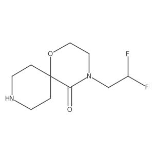 4-(2,2-Difluoroethyl)-1-oxa-4,9-diazaspiro[5.5]undecan-5-one Structure
