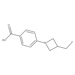 4-(3-(Fluoromethyl)azetidin-1-yl)benzoic acid结构式