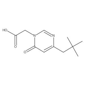 2-(4-neopentyl-6-oxopyrimidin-1(6H)-yl)acetic acid结构式