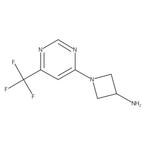 1-(6-(Trifluoromethyl)pyrimidin-4-yl)azetidin-3-amine Structure