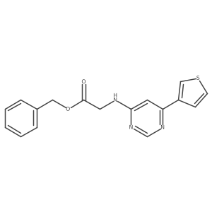 Benzyl 2-{[6-(thiophen-3-yl)pyrimidin-4-yl]amino}acetate Structure