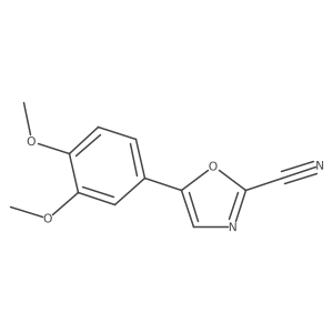 5-(3,4-Dimethoxyphenyl)oxazole-2-carbonitrile Structure