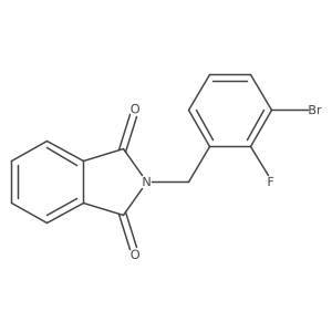 2-(3-Bromo-2-fluorobenzyl)isoindoline-1,3-dione Structure