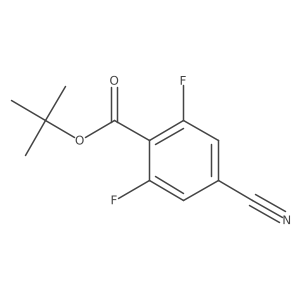 tert-Butyl 4-cyano-2,6-difluorobenzoate Structure