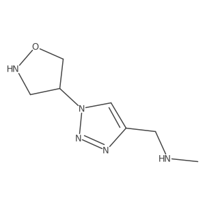 methyl({1-[(4R)-1,2-oxazolidin-4-yl]-1H-1,2,3-triazol-4-yl}methyl)amine结构式
