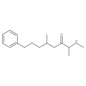 (2S)-6-(benzyloxy)-5-methyl-2-(methylamino)hexan-3-one结构式
