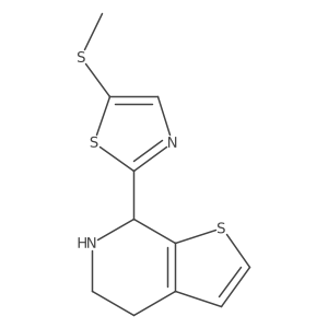 5-(methylsulfanyl)-2-{4H,5H,6H,7H-thieno[2,3-c]pyridin-7-yl}-1,3-thiazole结构式
