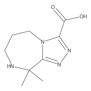 9,9-dimethyl-5H,6H,7H,8H,9H-[1,2,4]triazolo[4,3-a][1,4]diazepine-3-carboxylic acid结构式