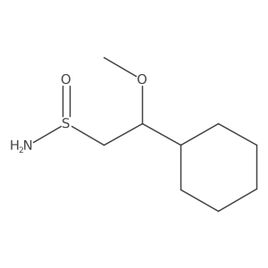 2-Cyclohexyl-2-methoxyethane-1-sulfinamide Structure